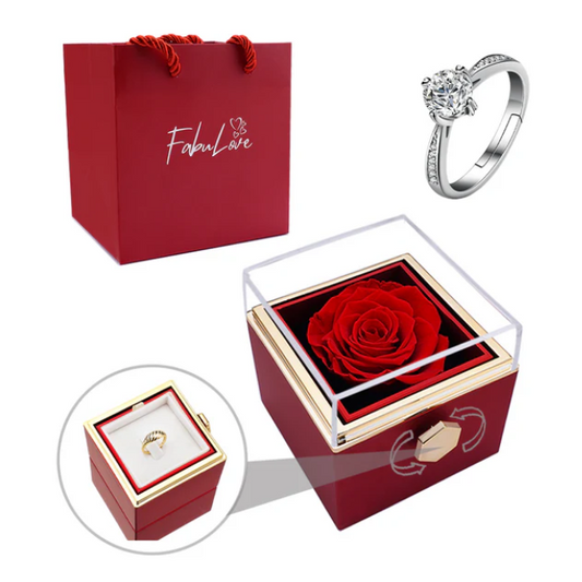 علبة الوردة الانيقة