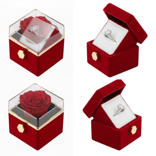 علبة الوردة الانيقة